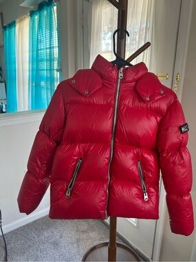 Mackage Kids Red Puffer Jacket